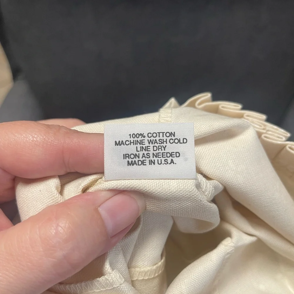 Longaberger Woven Traditions Ivory Fabric Liner